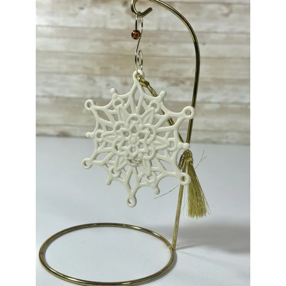 2011 Lenox Christmas Ornament Snowflake Ornaments Lot of 2